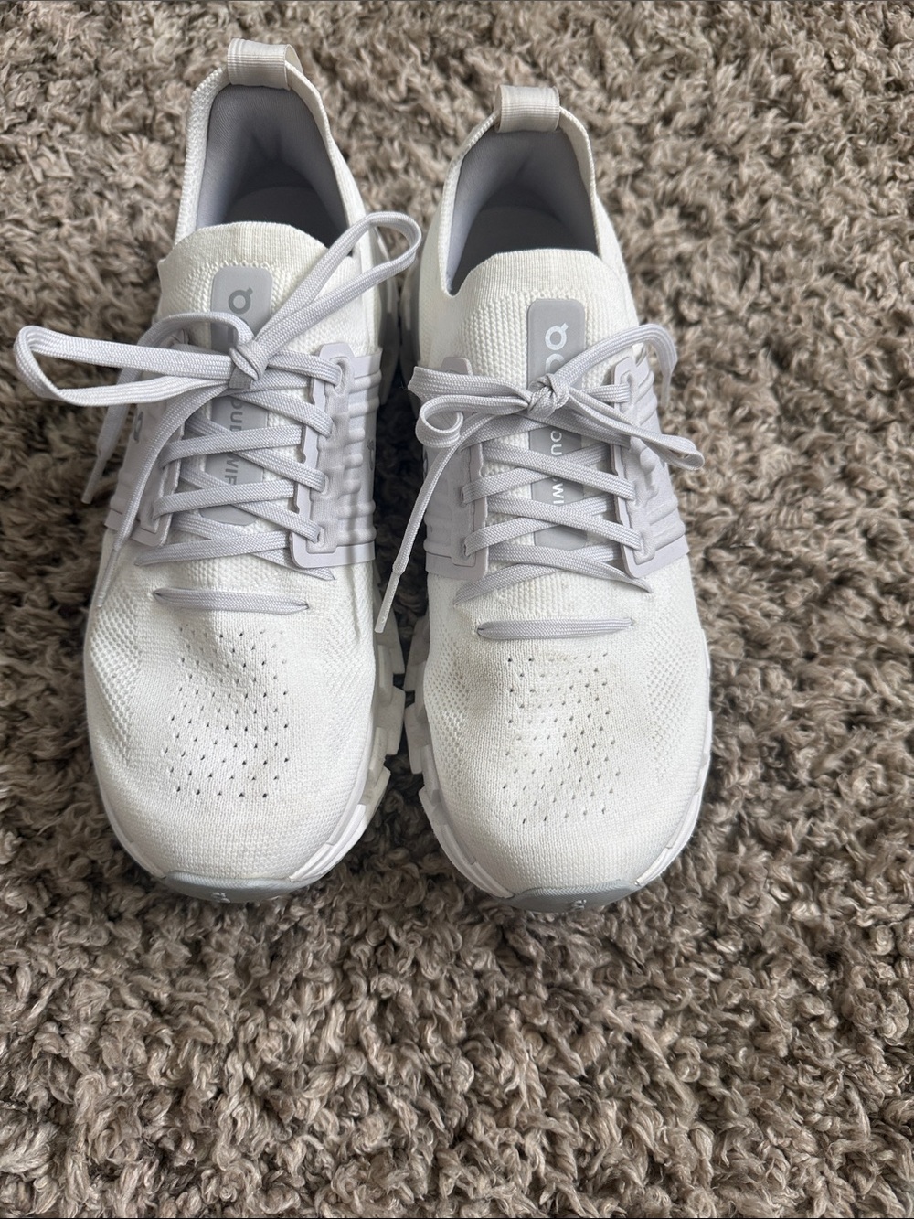 On Running White Performance Cloud Sneakers
